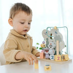 Trefl Wooden jucarie din lemn educativa 18m+ Babies And The Bear