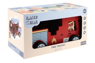 Trefl Wooden jucarie din lemn 18m+ Fire Truck