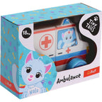 Trefl Wooden jucarie din lemn masinuta 18m+ Ambulanta