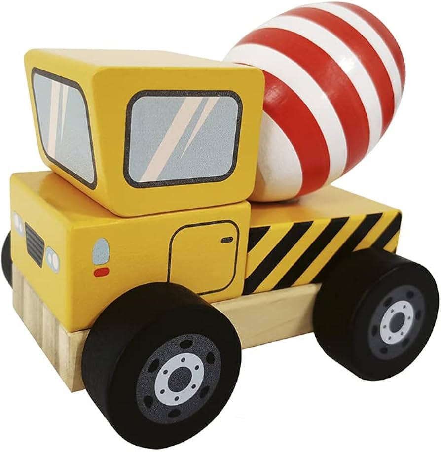 Trefl Wooden jucarie din lemn masinuta 12m+ Betoniera Imagine principală a produsului
