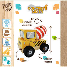 Trefl Wooden jucarie din lemn masinuta 12m+ Betoniera Imagine secundară a produsului