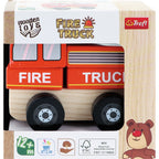 Trefl Wooden jucarie din lemn masinuta 12m+ Fire Truck