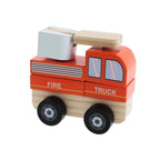 Trefl Wooden jucarie din lemn masinuta 12m+ Fire Truck