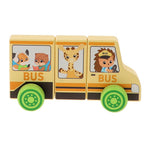 Trefl Wooden jucarie din lemn masinuta magnetica 18m+ Jojo School Bus