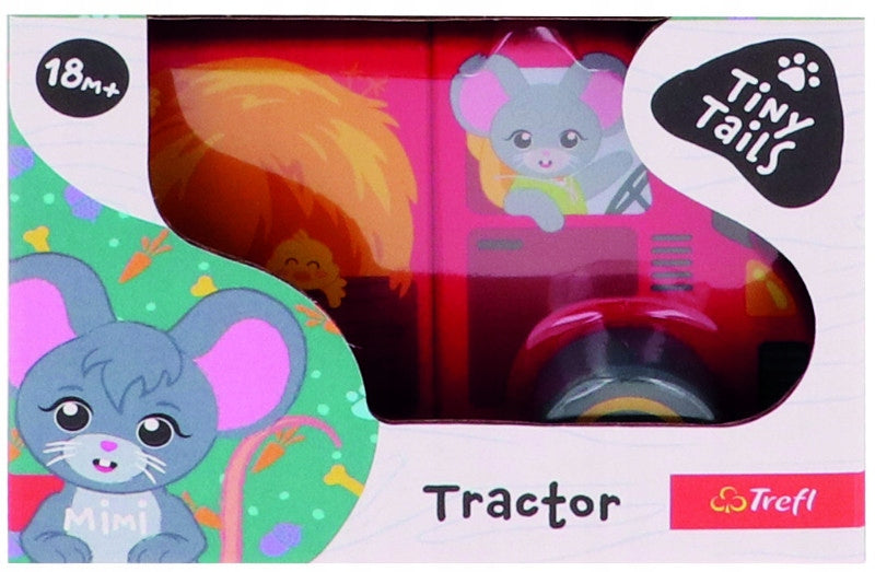 Trefl Wooden jucarie din lemn masinuta magnetica 18m+ Traktor Tiny Tails