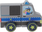 Trefl Wooden jucarie din lemn masinuta magnetica 18m+ Zola Police Car