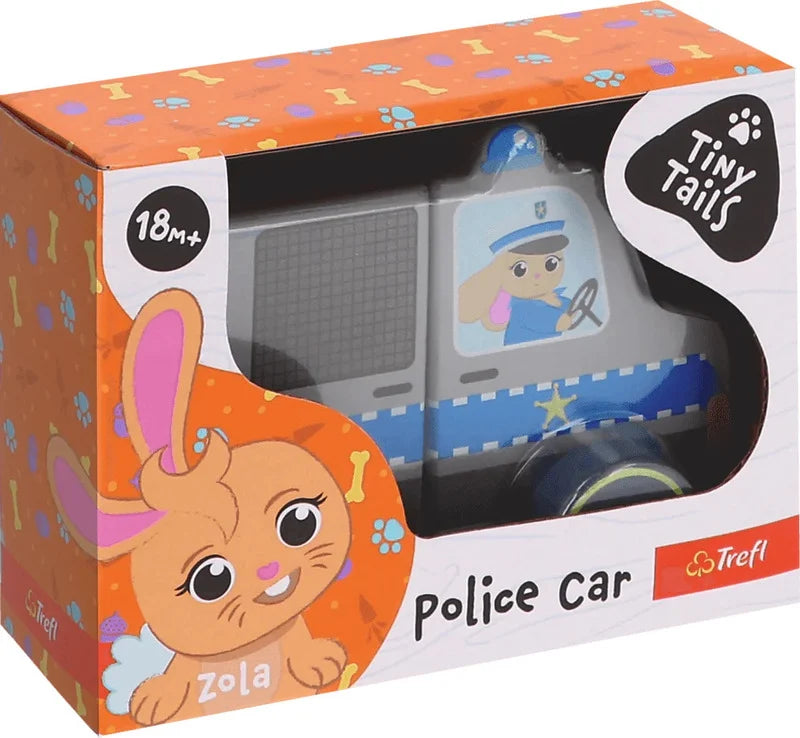 Trefl Wooden jucarie din lemn masinuta magnetica 18m+ Zola Police Car