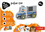 Trefl Wooden jucarie din lemn masinuta magnetica 18m+ Zola Police Car