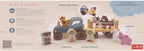 Trefl Wooden jucarie din lemn tractor cu animale 18m+
