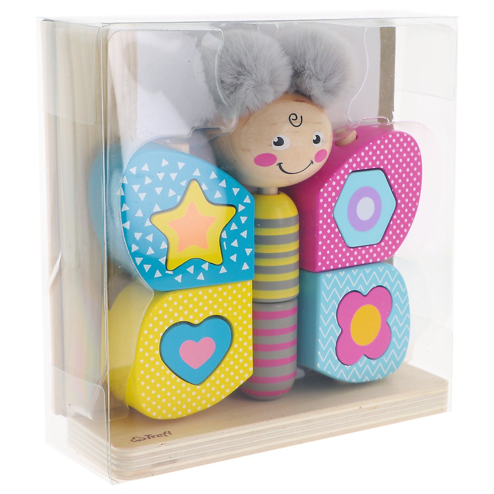 Trefl Wooden jucarie din lemn 18m+ Fluturasul Hi Butterfly