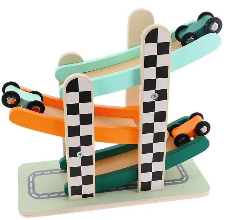 Trefl Wooden jucarie din lemn 18m+ Racing Cars Tower