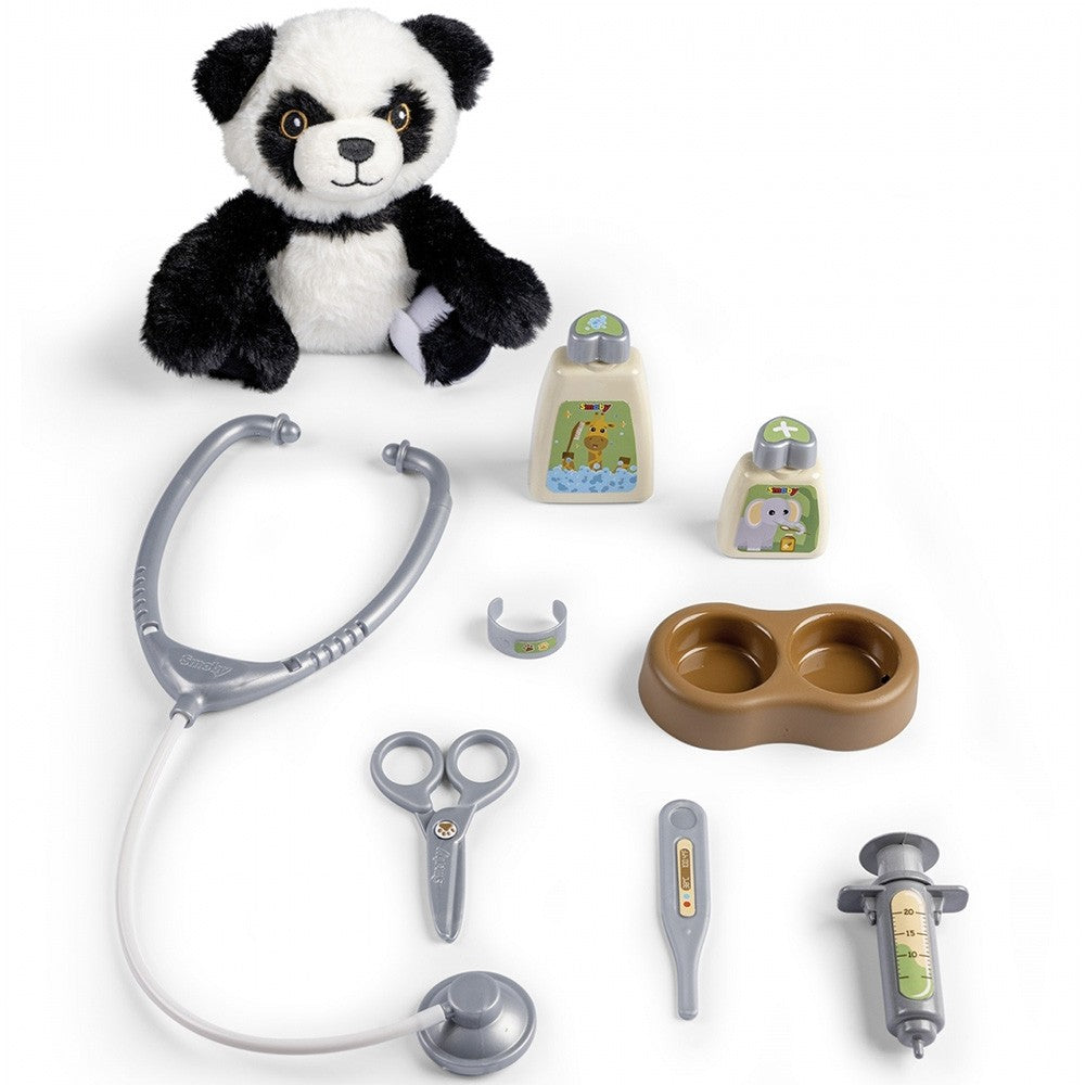 Smoby jucarie Animal Care Trolley cu 10 accesorii 3 ani+