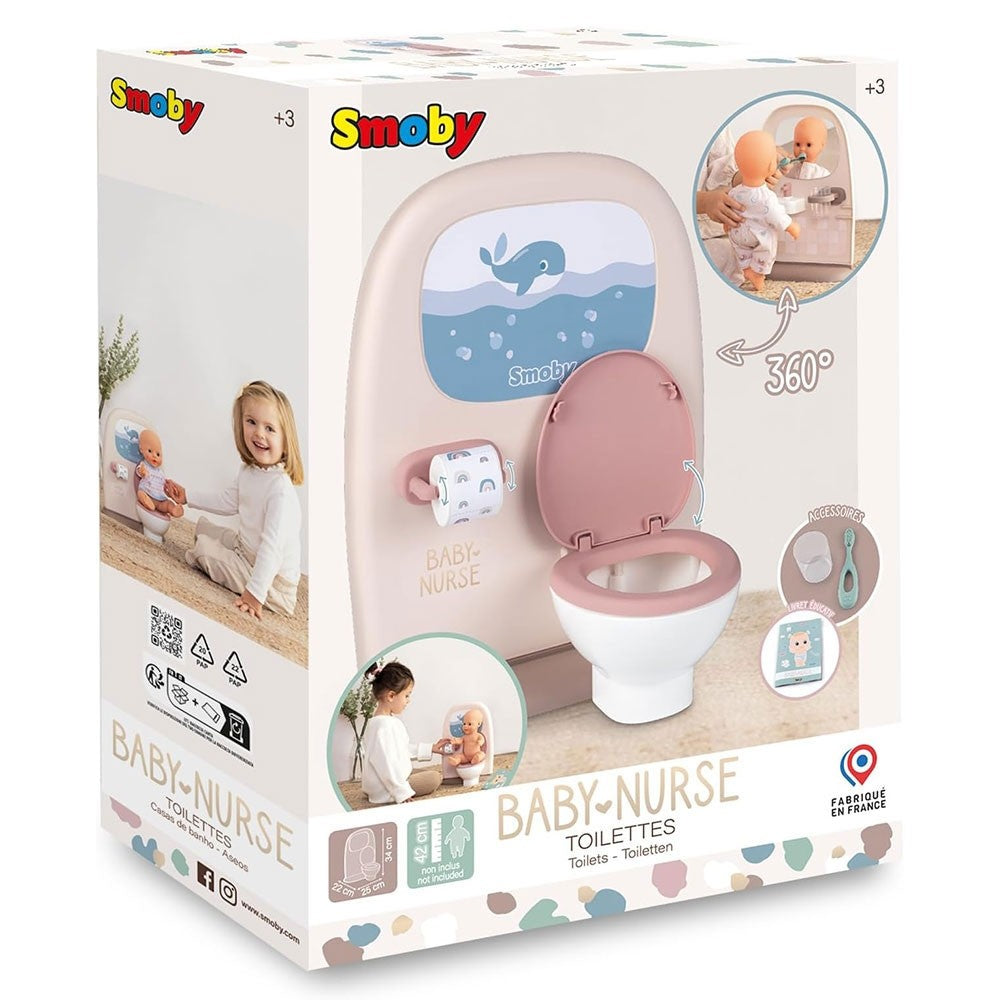 Smoby jucarie Baby Nurse toaleta crem cu accesorii 3 ani+