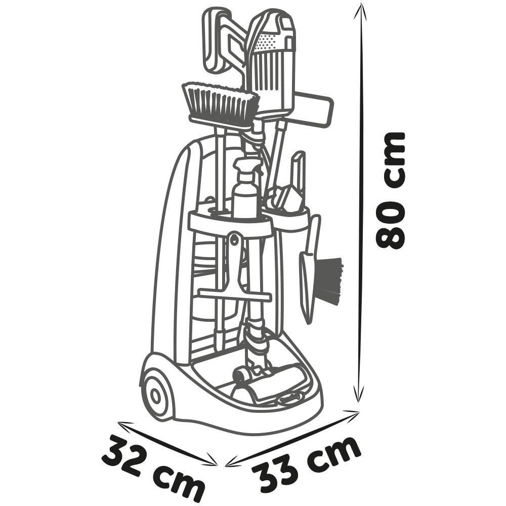 Chipolino set curatenie cu troller si aspirator Rowenta 3 ani+ Negru