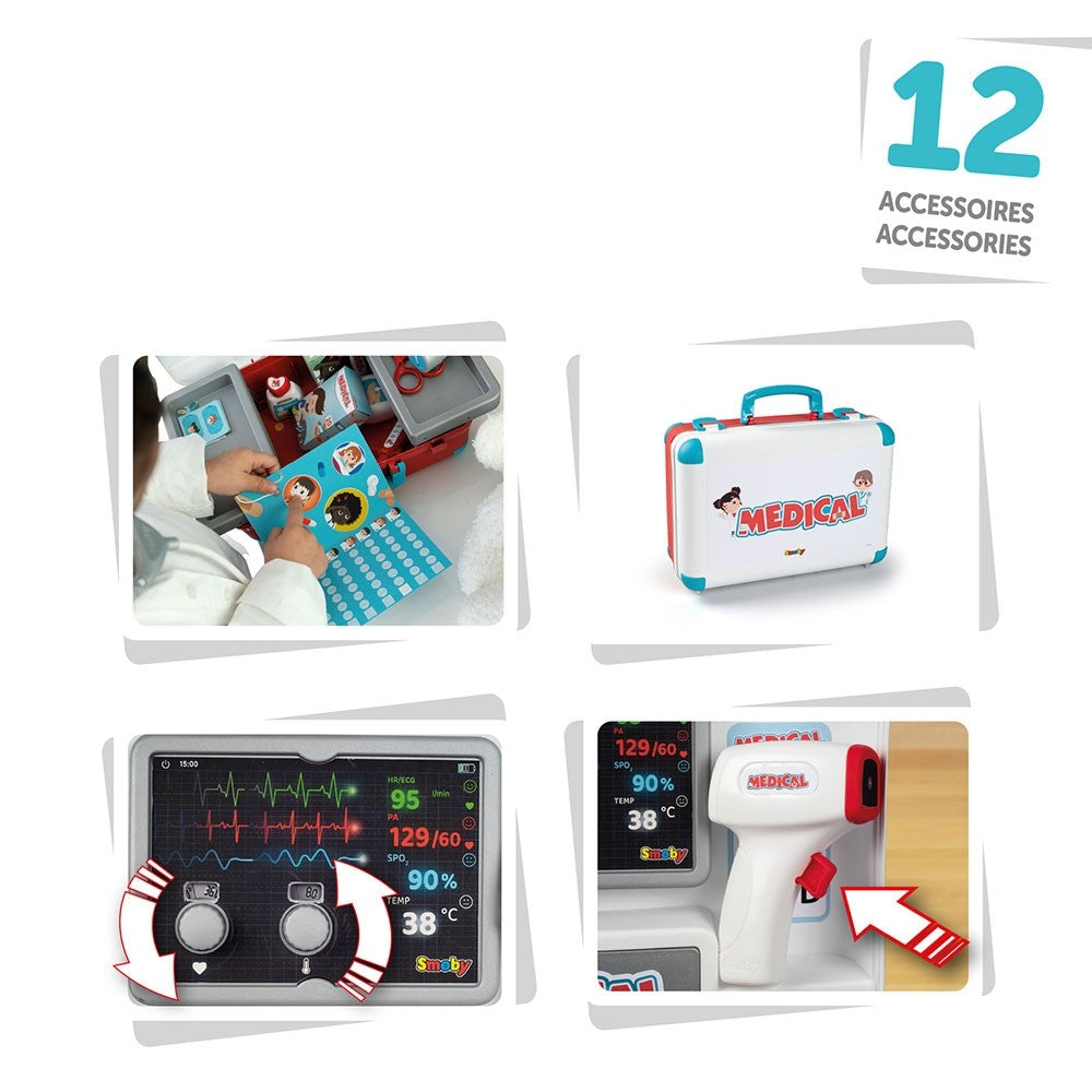 Smoby Jucarie Trusa doctor Medical Case 3 ani+ 