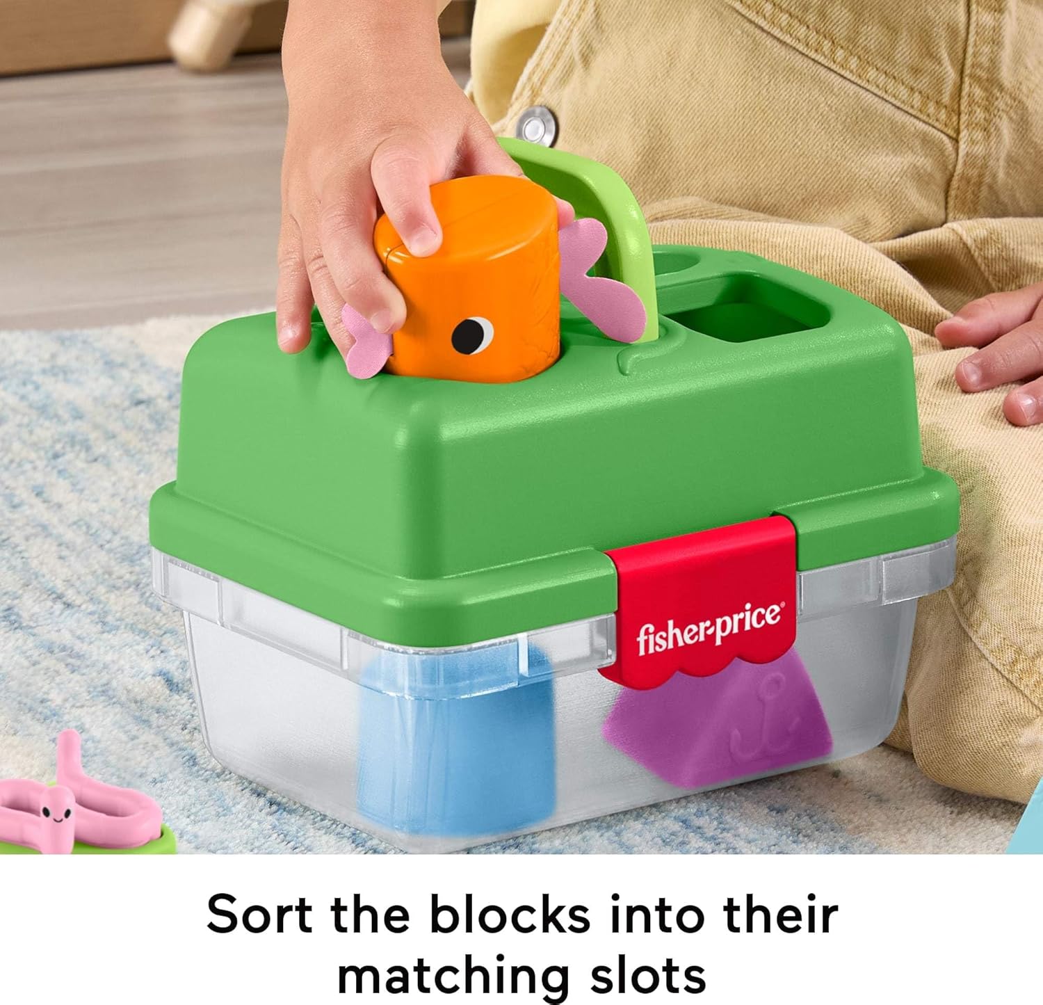 Fisher Price jucarie sortator cu forme Friendship Forest Tackle Box 6m+