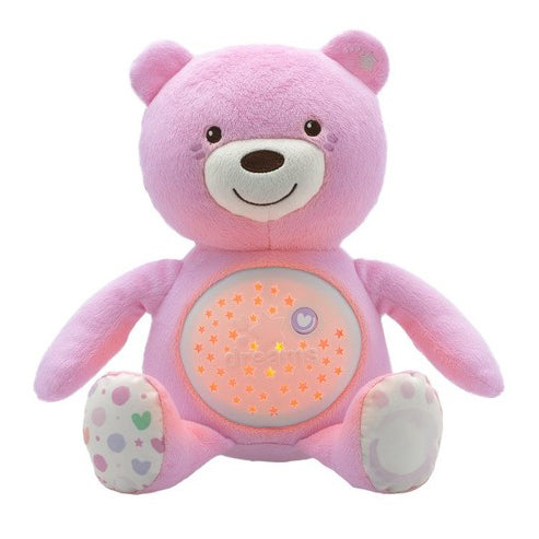 Chicco jucarie cu proiectie Ursuletul bebelus 0m+ roz 01