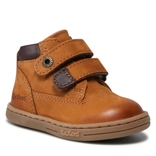 KicKers pantofi baieti cu scai marimea 18-24, Tackeasy Camel Marron Imagine principală a produsului