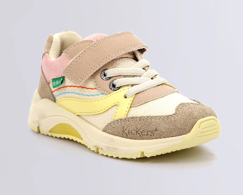 KicKers pantofi sport fete 24-34, Runrun Beige Saumon Imagine principală a produsului