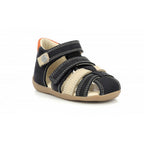 KicKers sandale baieti 18-25 BIPOD Marine Beige Orange