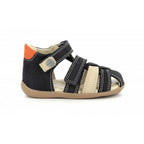 KicKers sandale baieti 18-25 BIPOD Marine Beige Orange