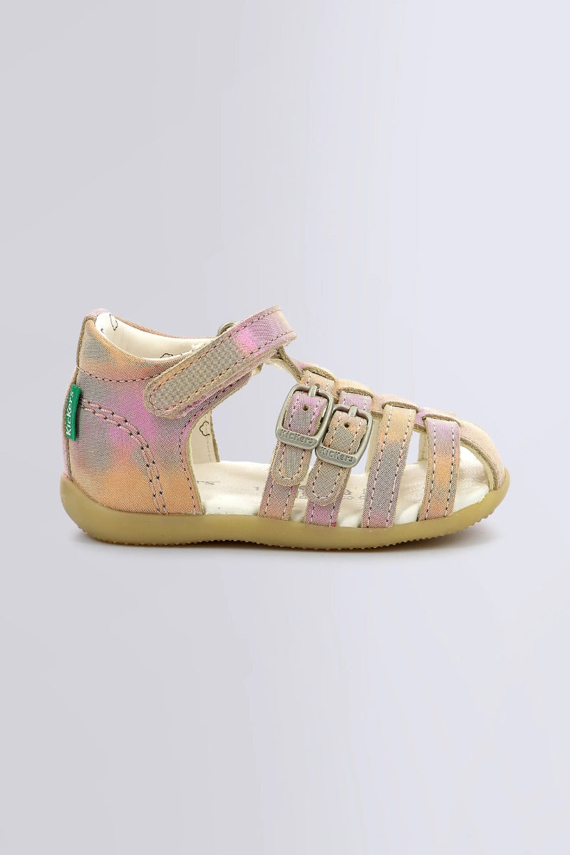 KicKers sandale fete cu scai 19-24 BIGKRO Rose Rainbow