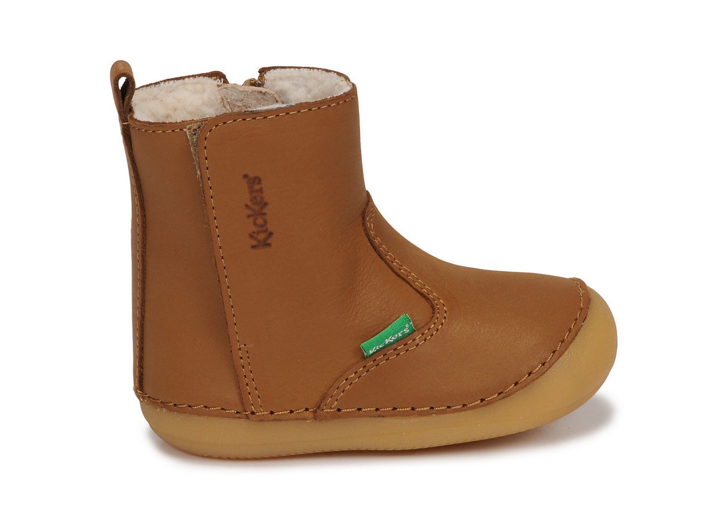 KicKers cizme unisex imblanite cu scai marimea 18-24, Socool Cho Camel