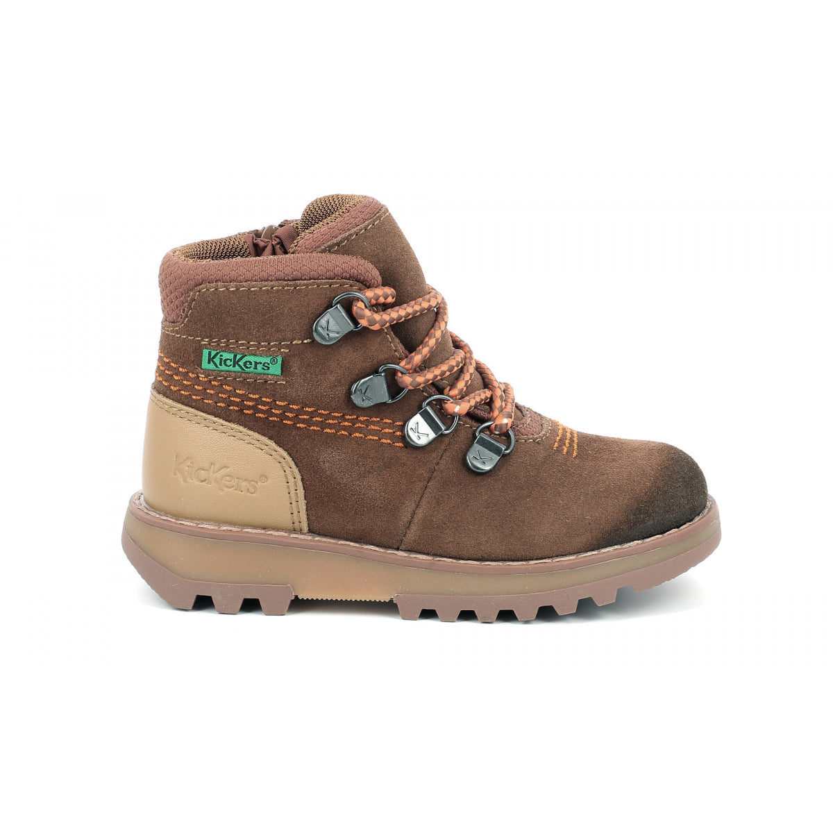 KicKers ghete baieti 25-34, Kicknature Marron Orange 01