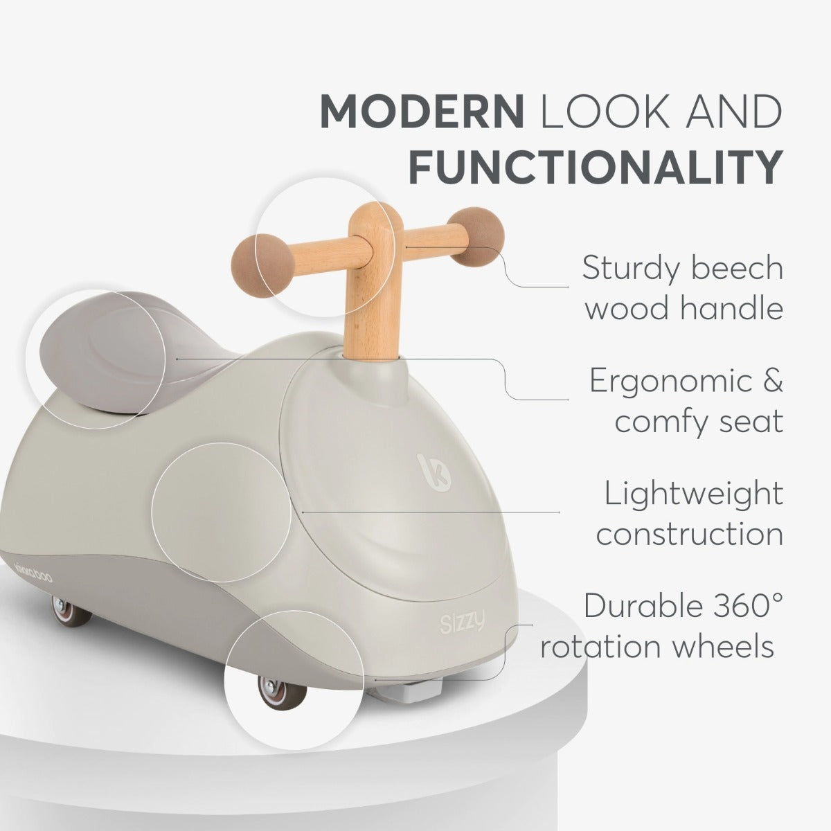 Kikka Boo masinuta Ride-On Sizzy 1-3 ani Beige