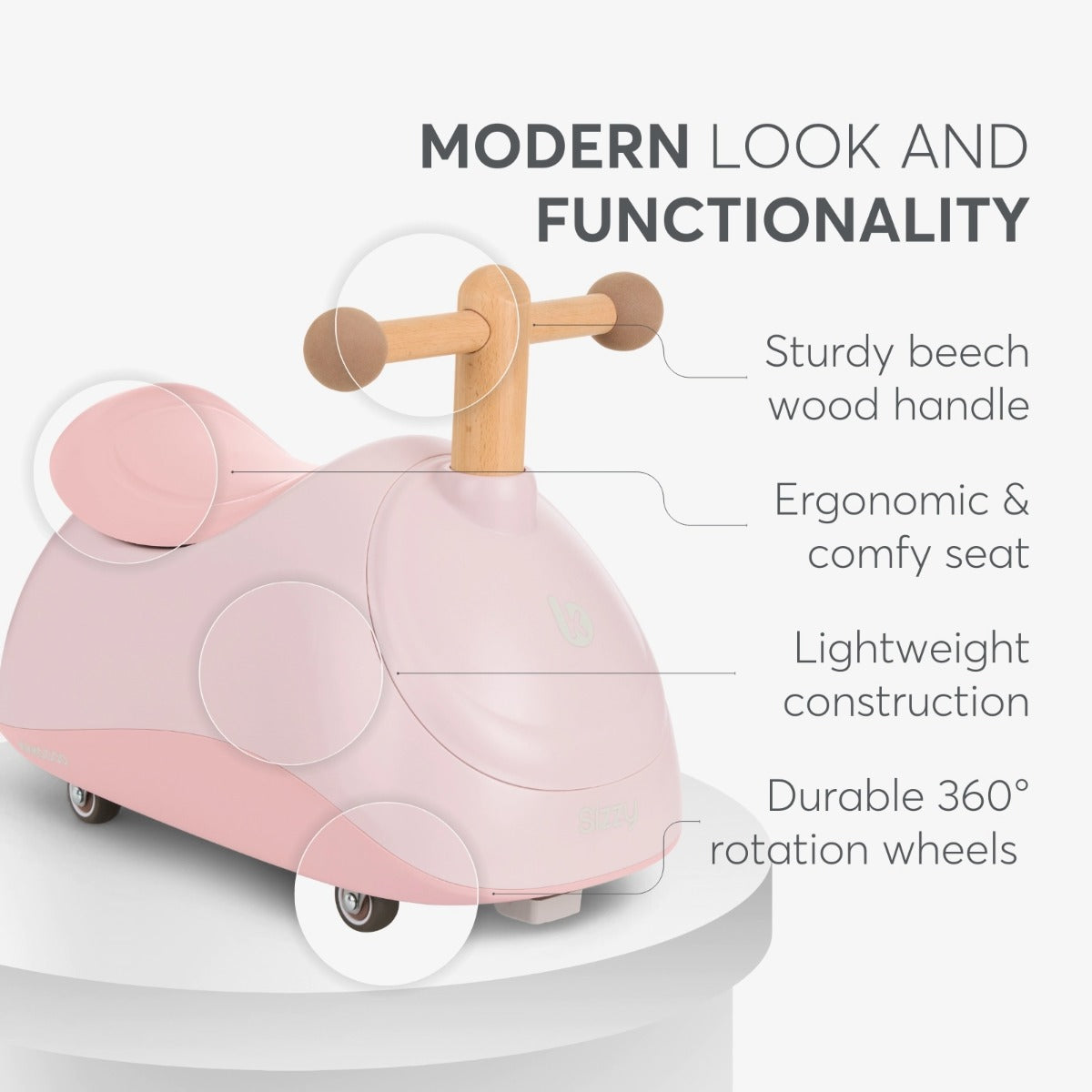 Kikka Boo masinuta Ride-On Sizzy 1-3 ani Pink