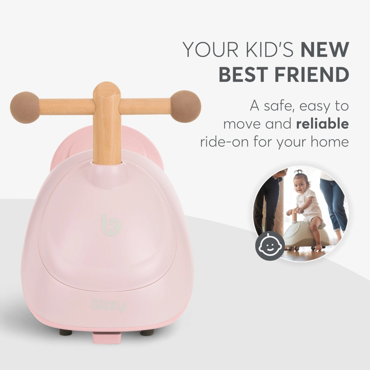 Kikka Boo masinuta Ride-On Sizzy 1-3 ani Pink