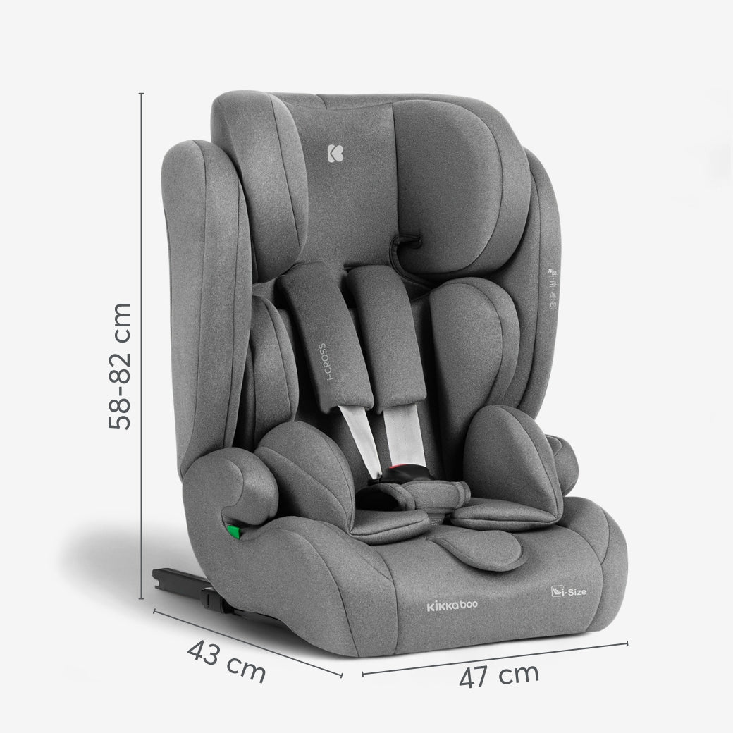 Kikka Boo scaun auto i-Cross Top Tether i-Size 76-150 cm Black
