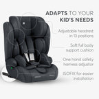 Kikka Boo scaun auto i-Cross Top Tether i-Size 76-150 cm Dark Grey