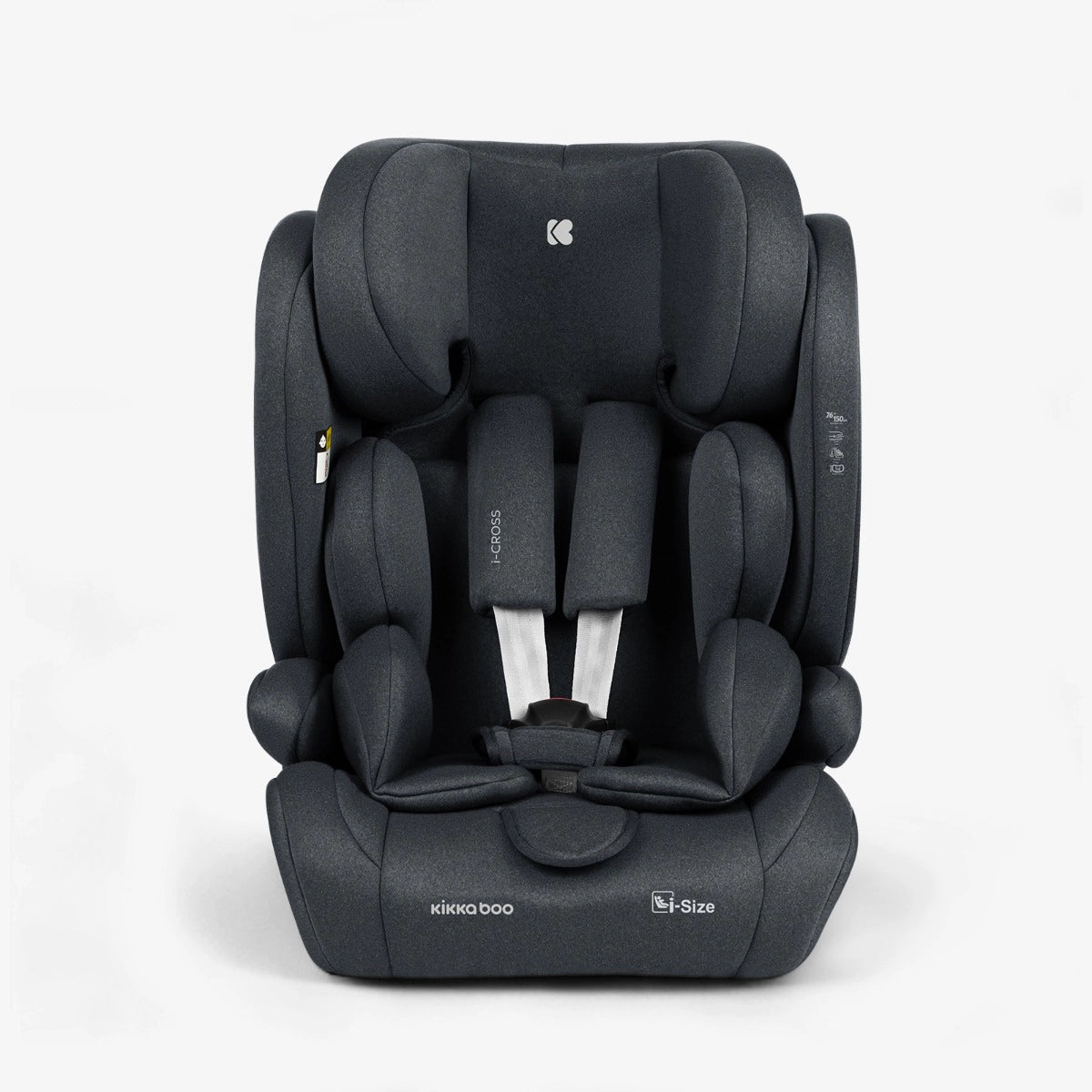 Kikka Boo scaun auto i-Cross Top Tether i-Size 76-150 cm Dark Grey