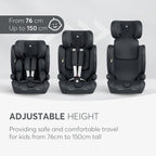 Kikka Boo scaun auto i-Cross Top Tether i-Size 76-150 cm Dark Grey