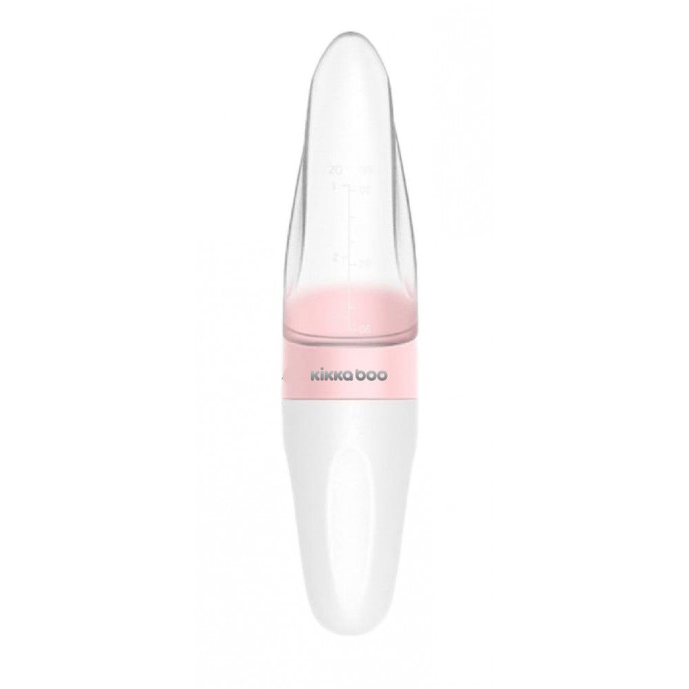 Kikka Boo dispozitiv de hranire din silicon comet 4m+, Roz 01