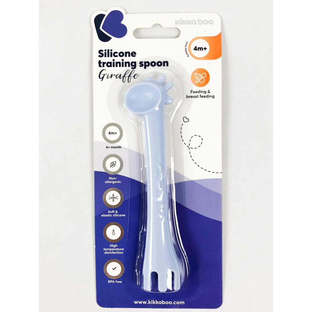 Kikka Boo lingurita silicon Girafa 4m+