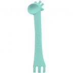 Kikka Boo lingurita silicon Girafa 4m+, Turquise 01