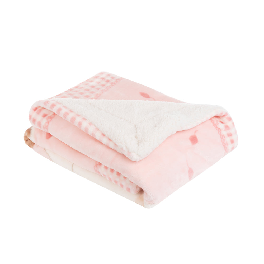 Kikka Boo patura polar si sherpa 80x110 cm