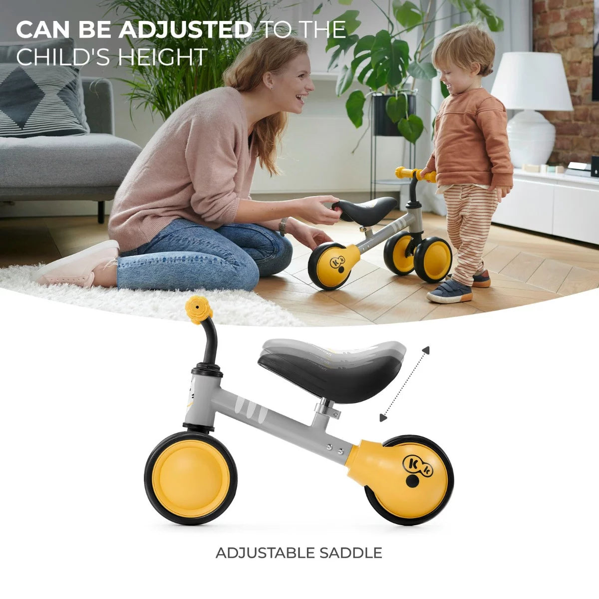 Kinderkraft bicicleta de echilibru CUTIE 12m+ Yellow
