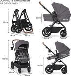 Kinderkraft carucior 3in1 multifunctional A-Tour 0m+ Black