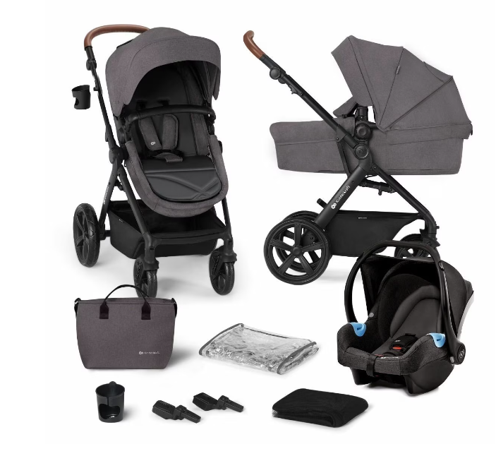 Kinderkraft carucior 3in1 multifunctional A-Tour 0m+ Dark Grey
