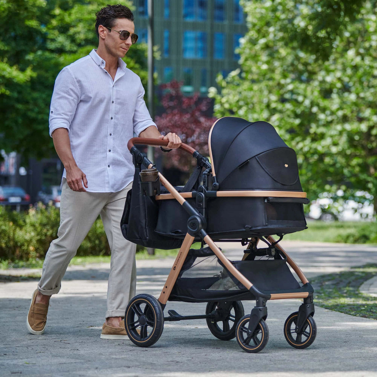 Kinderkraft carucior 3in1 multifunctional ESME PRO 0m+ Sand Beige