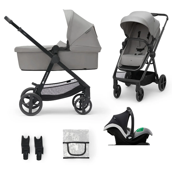 Kinderkraft carucior 3in1 NEWLY 0m+ Moonlight Grey Imagine principală a produsului