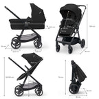 Kinderkraft carucior 4in1 NEWLY 0m+ Classic Black