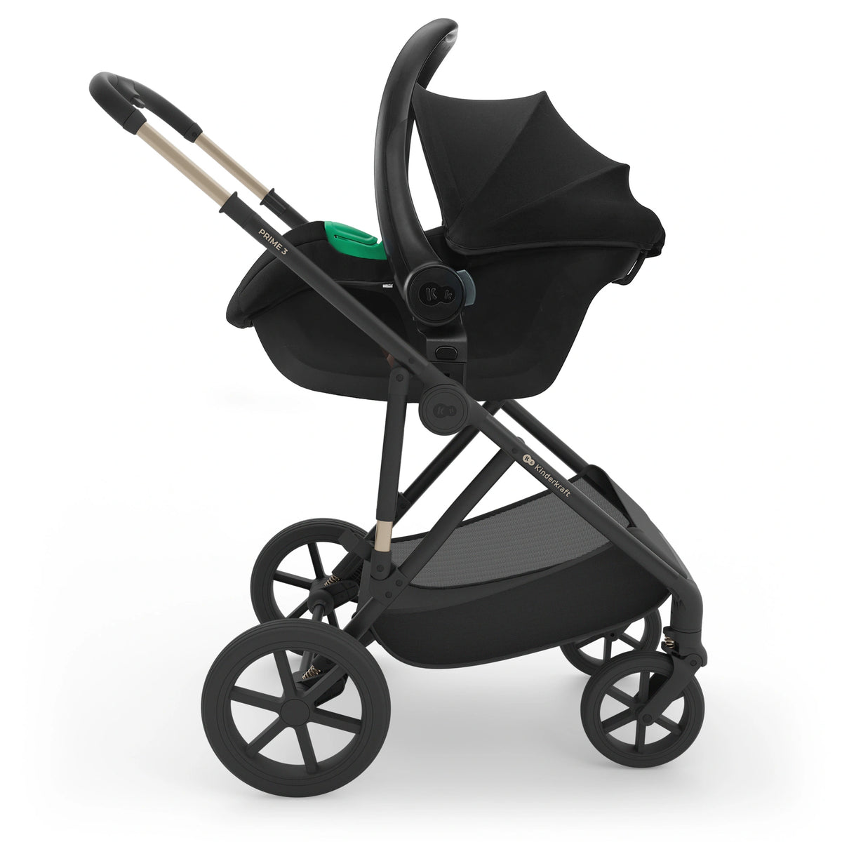 Kinderkraft carucior multifunctional 3in1 PRIME 3 - 0m+ Velvet Mocca