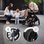 Kinderkraft carucior multifunctional 3in1 VESTO 2 - 0m+ Beige