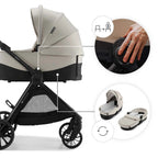 Kinderkraft carucior multifunctional 3in1 VESTO 2 - 0m+ Beige