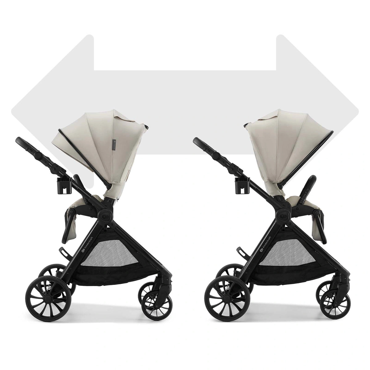 Kinderkraft carucior multifunctional 3in1 VESTO 2 - 0m+ Beige