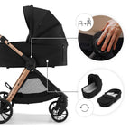 Kinderkraft carucior multifunctional 3in1 VESTO 2 - 0m+ Black